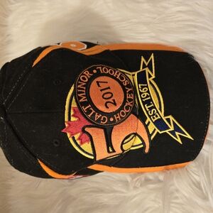 Cross Ice Hockey  67 Galt Minor Hockey School 2017 Snapback  Hat Black One Size